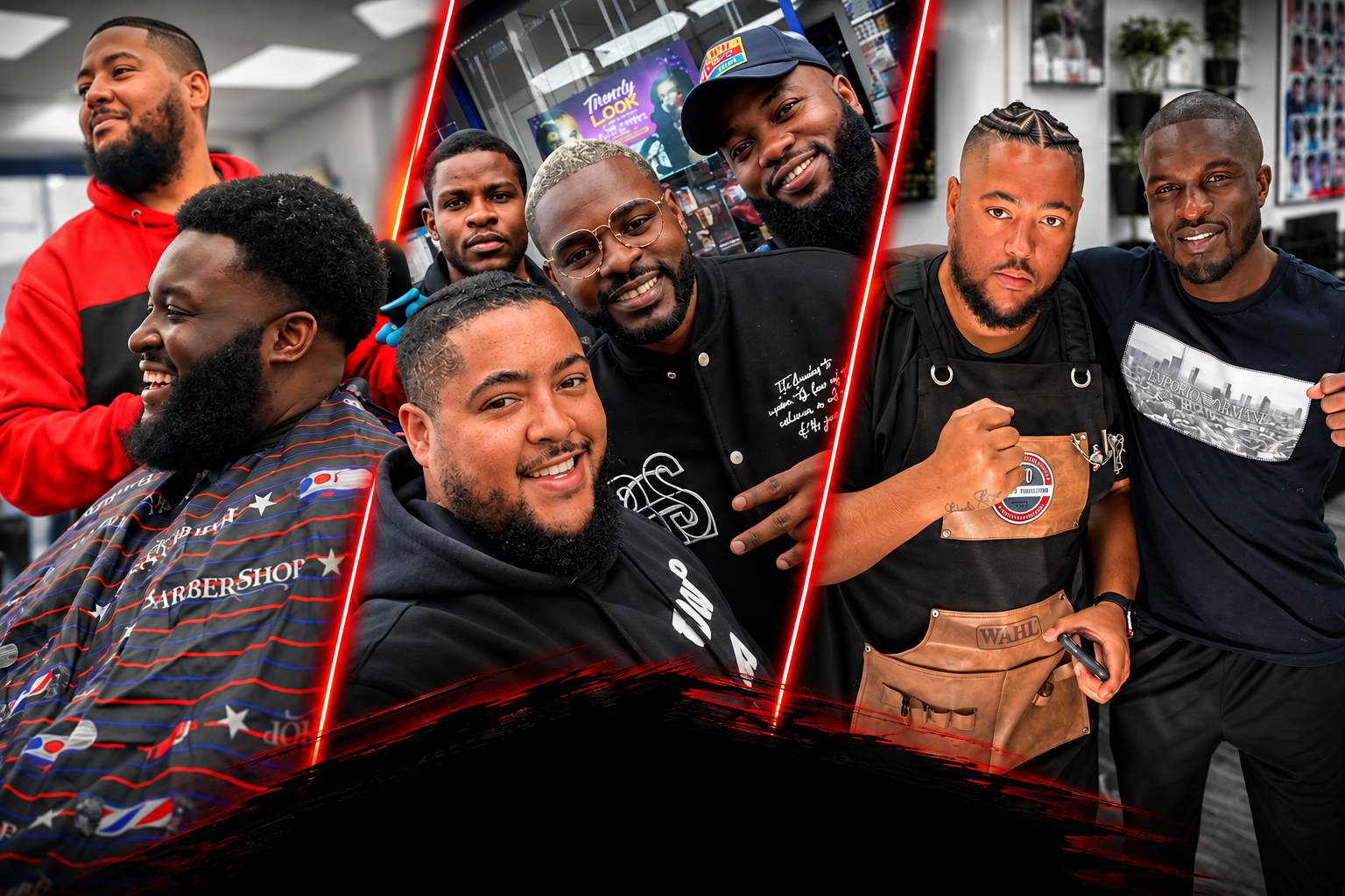 Trim Stop barbers and clients — cuts, community, confidence